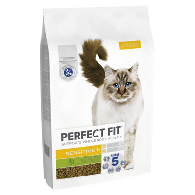 7kg Perfect Fit Advanced Nutrition Sensitive Adult Complete Dry Cat Food  Turkey