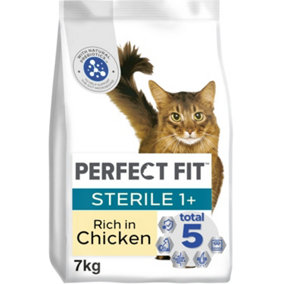 7kg Perfect Fit Advanced Nutrition Sterile Neutered Adult Dry Cat Food Chicken