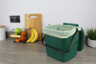 7L Caddy Company Compostable Kitchen Caddy Liners (Medium) - 8 Rolls - 3