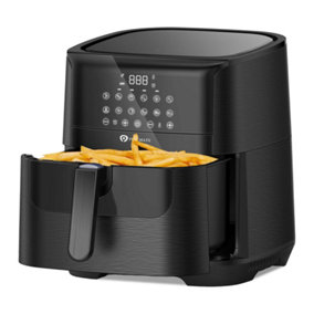 7L Digital Air Fryer with Timer and Low Fat Oil Free, Black