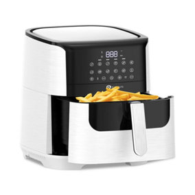 7L Digital Air Fryer with Timer and Low Fat Oil Free, White