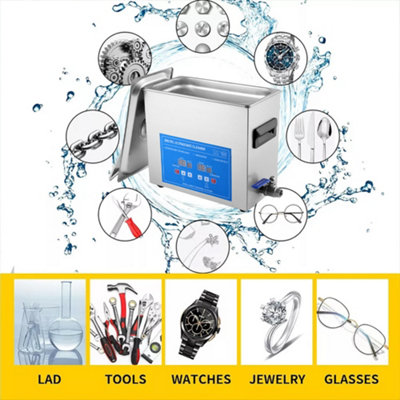 7L Ultrasonic Cleaner Timer Watch Jewellery Coins Cleaning Machine With ...