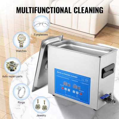 7L Ultrasonic Cleaner Timer Watch Jewellery Coins Cleaning Machine