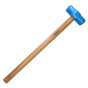 7Lb (3.18kg) Sledge Lump Hammer With Smooth Hickory Wood Shaft Handle