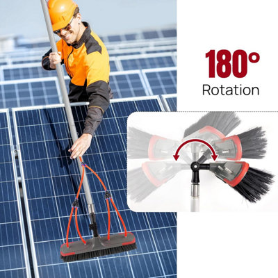 7M Adjustable Water-Fed Telescopic Brush Complete Cleaning Kit for ...