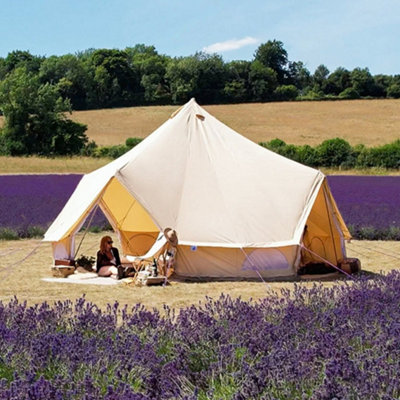 7m Bell Tent - Canvas 285 - Quad door