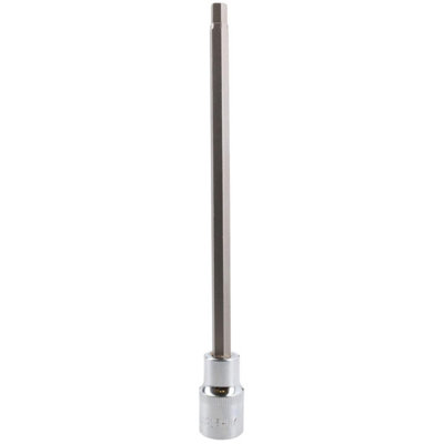 7mm Hex Allen Key Long Bit Internal Socket Metric 1/2" Drive 200mm Length Cr-V