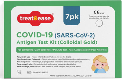 7pc COVID 19 SARS CoV 2 Antigen Test Kit Nasal Self Testing Home Rapid ...