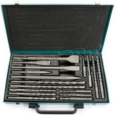 7Pc Sds Drill Chisel Bit Set Plus Masonary DIY at B Q
