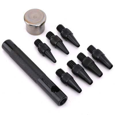 7pcs Hole Punch Set for Leathercraft Hollow Hole Cutter Kit
