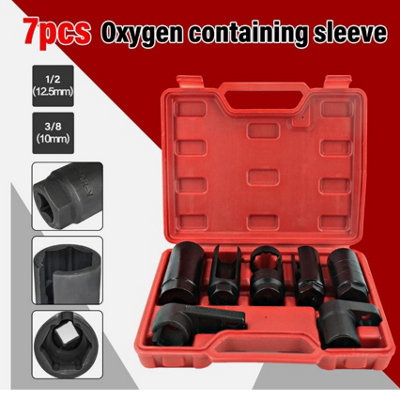 7pcs Oxygen Injector Sensor Socket Set 1/2" Lambda 22 27 29mm Tool ...
