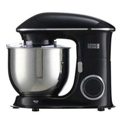 7QT 1400W Stainless Steel Household Kitchen Electric Stand Mixer Food Grade 3 in 1 Mixer Black