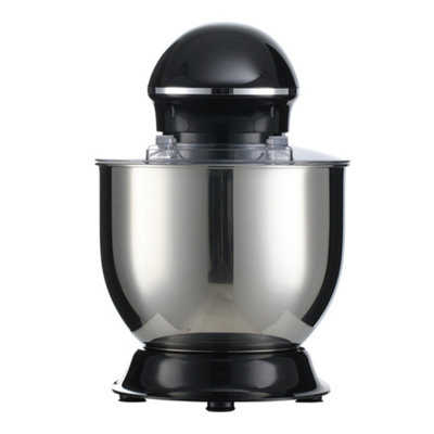7QT/6.6L Food Grade Mixers Kitchen Electric Stand Mixer Aluminum die casting and Gears Black 1400W