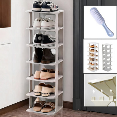 7Tiers Shoe Rack Tall Storage Shelf Unit Cabinet Organiser Footwear ...