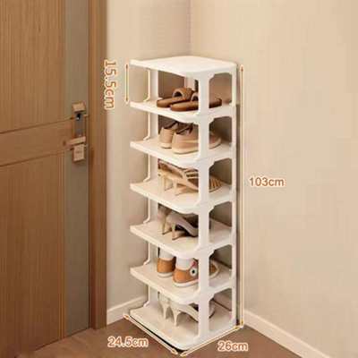7Tiers Shoe Rack Tall Storage Shelf Unit Cabinet Organiser Footwear ...