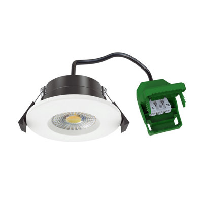7W Fire Rated LED Downlight Dimmable & CCT Changing IP65, 770Lm, pack ...