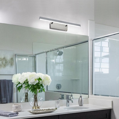 7w LED Bathroom Mirror Wall Light With Pull Cord Cool White 6500k IP20 ML16