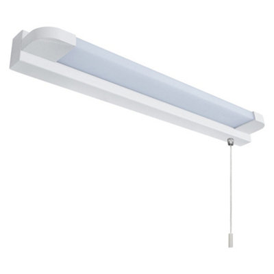 7w LED Bathroom Mirror Wall Light With Pull Cord Cool White 6500k IP44 ML17