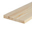 7x1 Inch Spruce Planed Timber  (L)900mm (W)169 (H)21mm Pack of 2