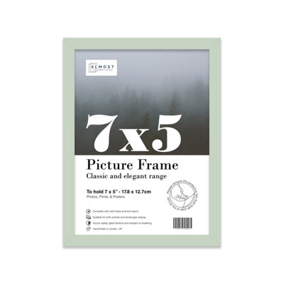7x5 Mint Green Picture Frame (12.7 x 17.8cm) Poster, Photo, Artwork, Gallery Wall or Print