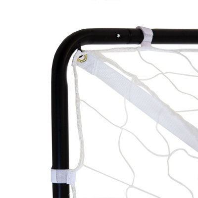 7x5ft Portable Foldable Red Football Kick Goal With Carry Bag