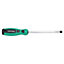8.0mm x 150mm Slotted Flat Headed Screwdriver with Magnetic Tip Rubber Handle