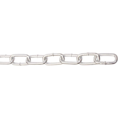 8.0mm x 42mm No.300 Straight Link Side Welded Chain - 10m Reel