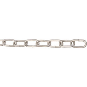 8.0mm x 42mm No.300 Straight Link Side Welded Chain - 10m Reel