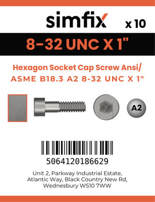 8-32 UNC X 1