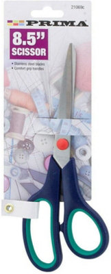 8.5 Inch Stainless Steel Scissors Set Shears Plastic Handles Grip Home 21Cm