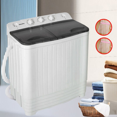Compact Portable Twin Tub Washing Machine Spin Dryer