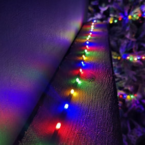 8.7m Indoor Outdoor Flexibrights Christmas Lights with 250 Multi-coloured LEDs