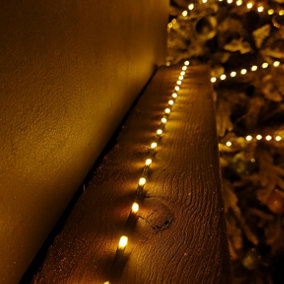 8.7m Indoor Outdoor Flexibrights Christmas Lights with 250 Vintage Gold LEDs