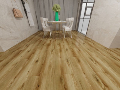 8.7mm Thickness - Casa Floors SPC Click Vinyl Floor Texas Oak  - 1.33m²/Pack - 3