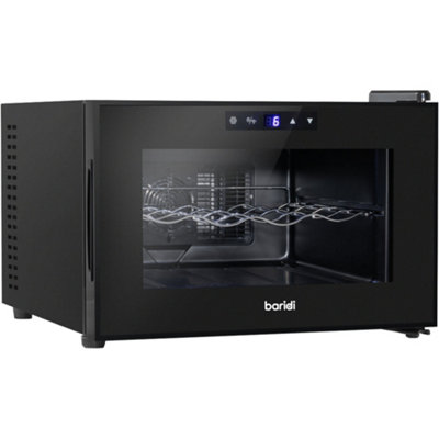 8 Bottle Worktop Wine Cooler Fridge Thermoelectric & LED Backlit