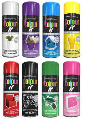 8 Cans Gloss Finish 400ml Multipurpose Can For All Purpose Quick Drying ...