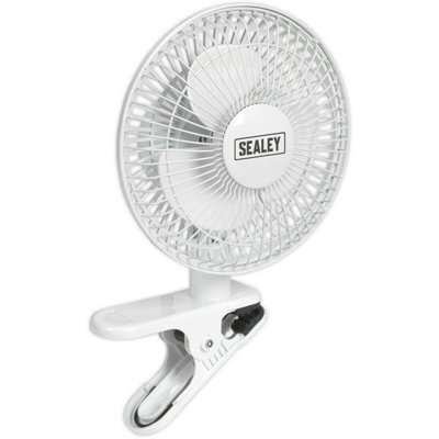 8" Clip On Fan - Tilt & Swivel - Fully Guarded - 2 Speed Settings - 20W Motor