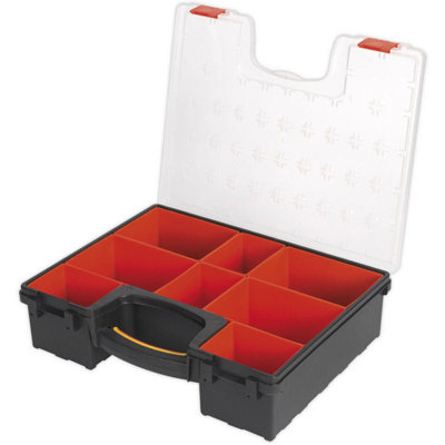 8 Compartment Storage Case for Small Parts - Durable and Versatile Tool Organizer