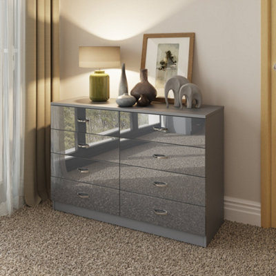 B&q chest of drawers shop grey