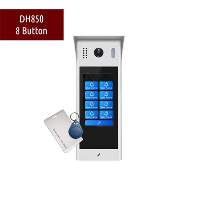 8-Flat Direct Call Video Intercom System StarLight with Mobile App