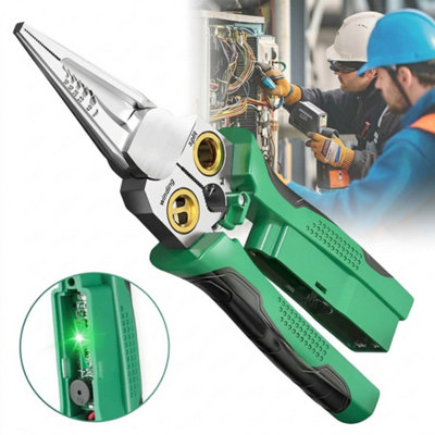 8 in 1 Wire Stripper with Voltage Tester,Electrician Repair Multi ...
