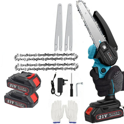 Inch 4000 Watt Mini Chainsaw Electric One-Hand Saw Wood Cutter