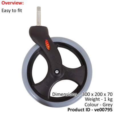 8 Inch Replacement Wheel for ev00058 ev00059 ev00060 and ev00061 Wheelchairs