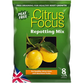 8 Litre Citrus Focus Repotting Mix for Citrus Plants