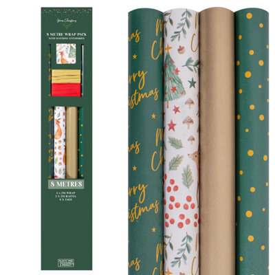 Christmas wrapping paper on sale sets