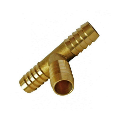 Uxcell 8mm Or 5/16" ID Brass Barb Splicer Fitting,Straight Barb Hose Fitting Air Gas Water Fuel