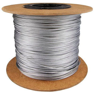 8 mm Thick Wire Rope Wire Cable - 100 metres / 328.08 ft - Galvanised Metal Steel Rope
