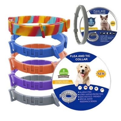 8 Month Protection Pet Flea and Tick Collar Antiparasitic Cat Collar ...