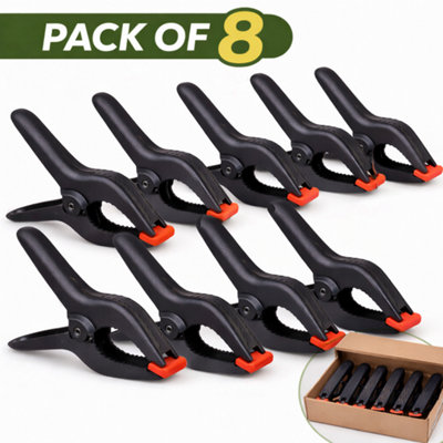 8 Pack 4 Inch Nylon Spring Clamps Extra Strong Heavy Duty Clamps for ...