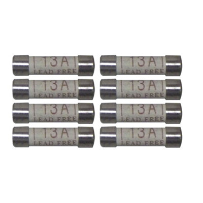 8 Pack Arlec 13 Amp Fuse - 13A
